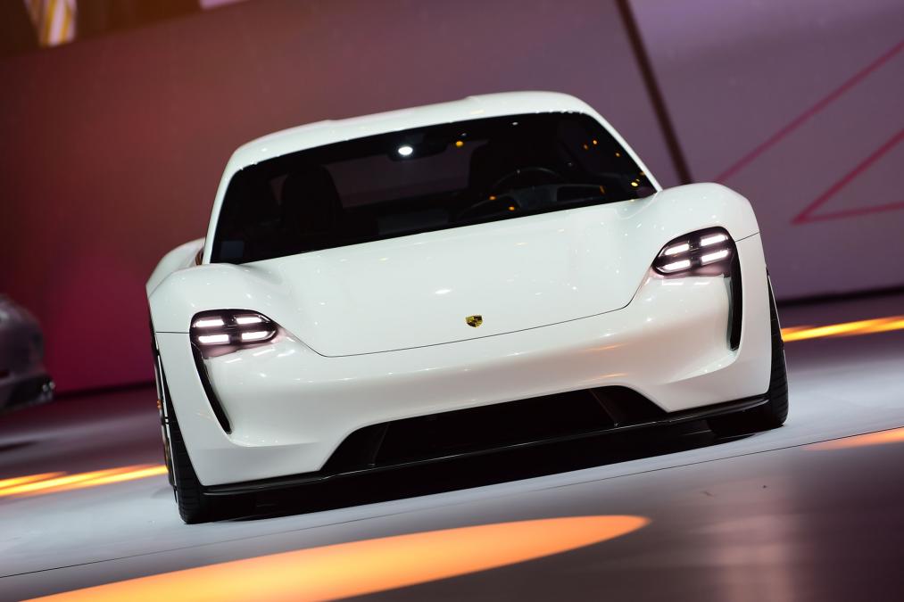 Electric Porsche Mission E takes on Tesla