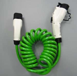 EV Green Spring cable Type1 - Type2