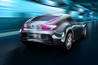 future nissan EV sports car rear